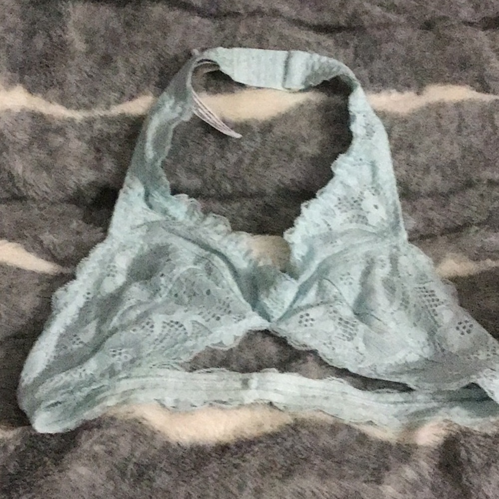 Free People Galloon lace halter bralette. NWOT